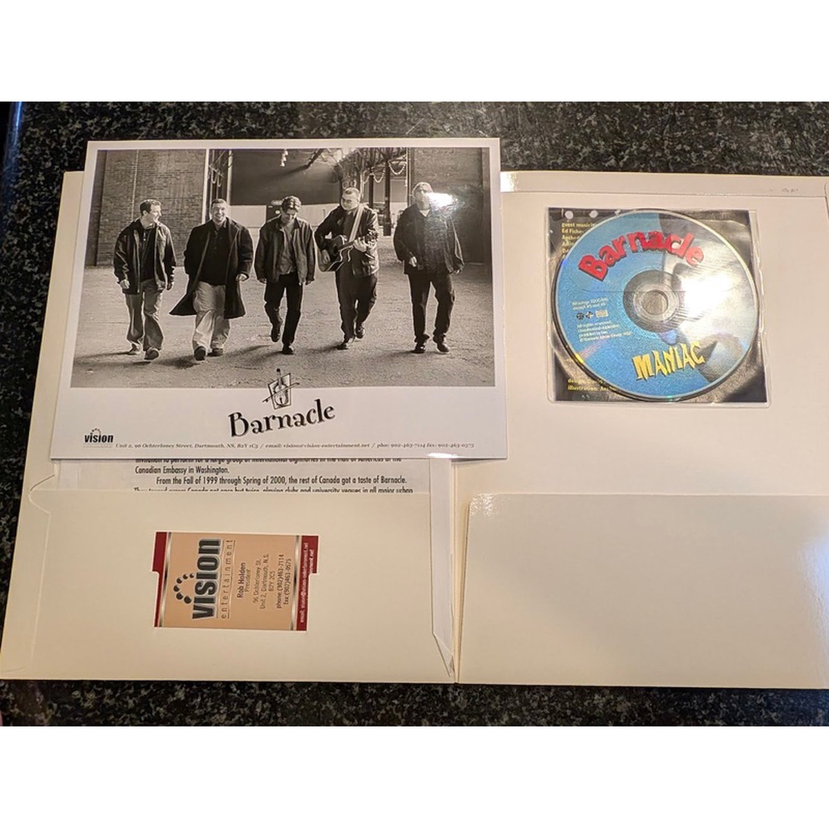 BARNACLE Press Kit - Very Rare & Complete ( 2 Available - 1 has a CD includerd )
