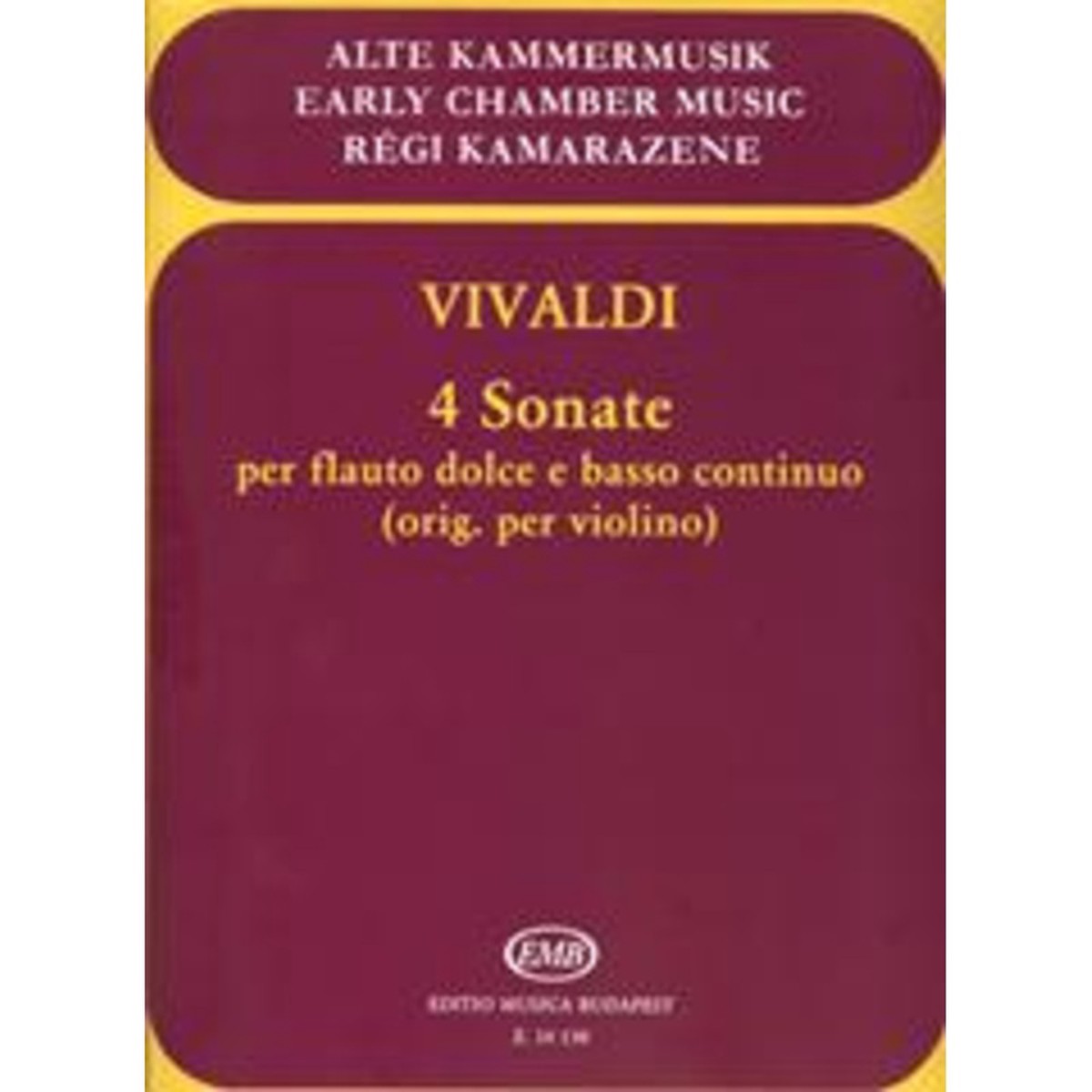 Vivaldi: 4 Sonatas for Treble Recorder and Continuo